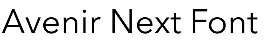 Avenir Next Font download