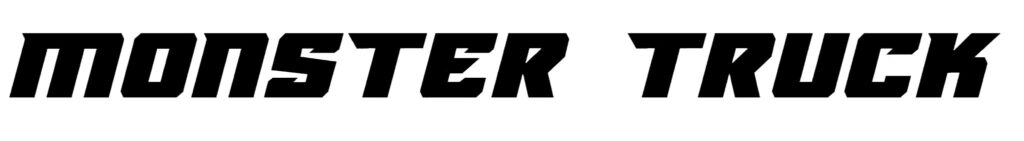 Monster Truck font style