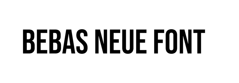 Bebas Neue Font download