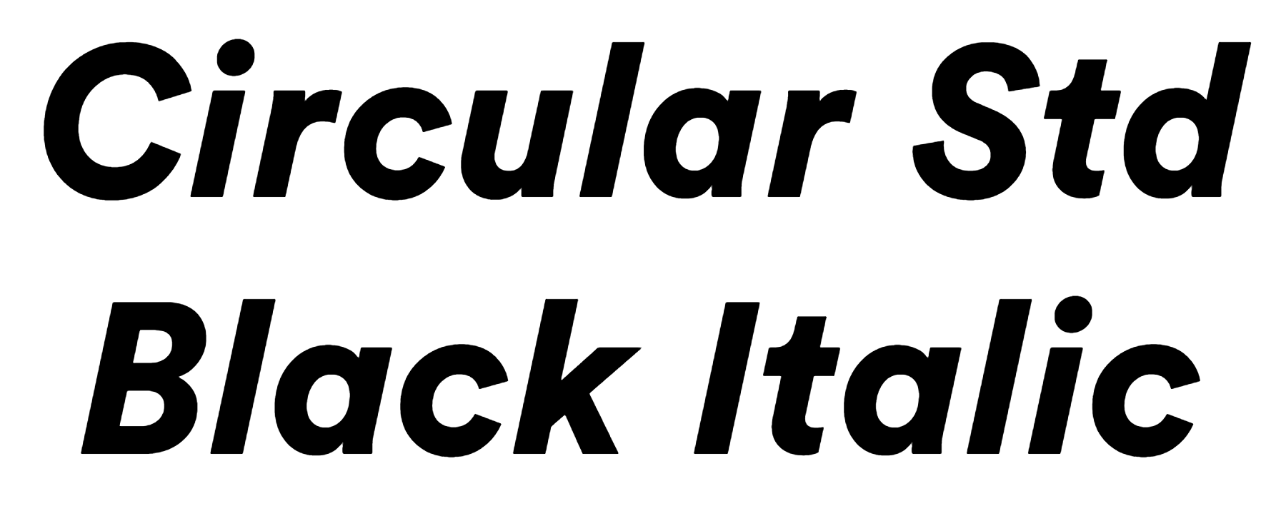 Circular Std Black Italic font download