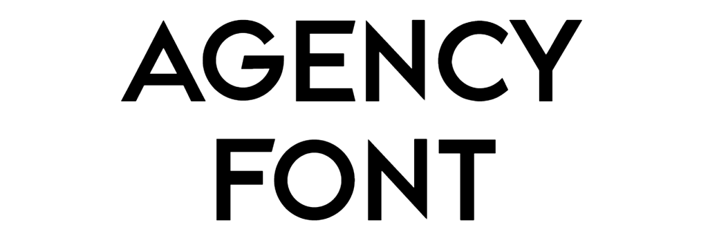 Agency Font Download