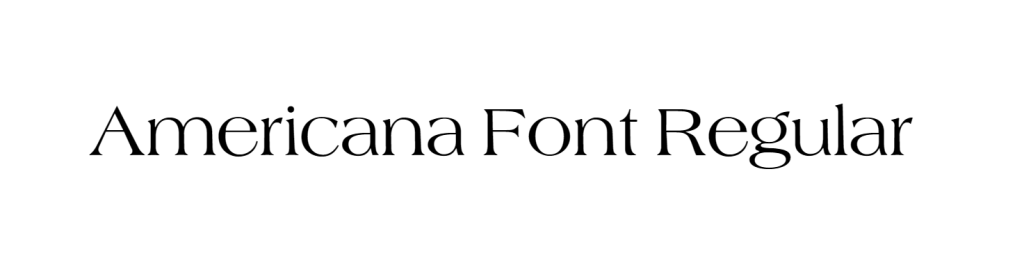 Americana Font Regular download