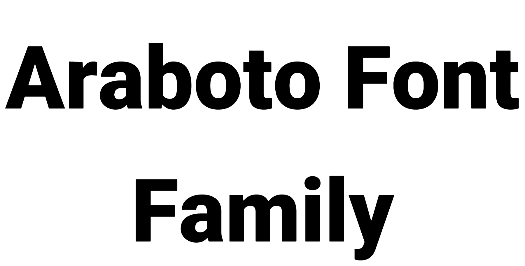 Araboto Font