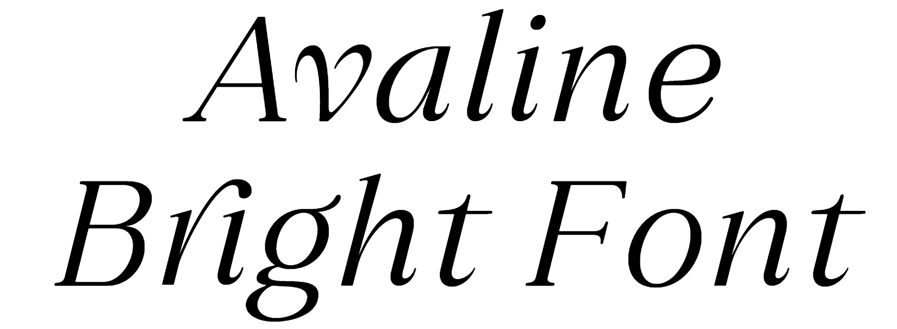 Avaline Bright Font