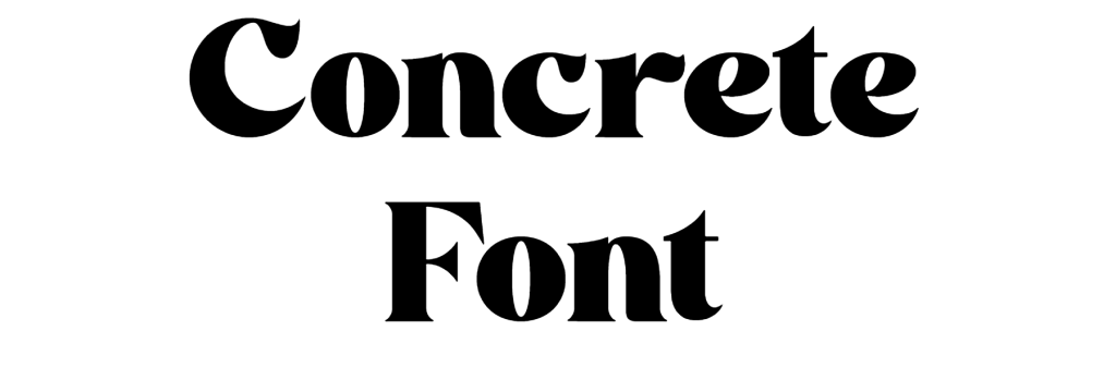Concrete Font