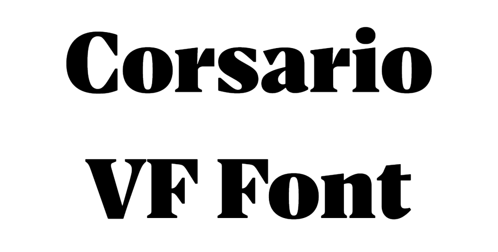 Corsario Font