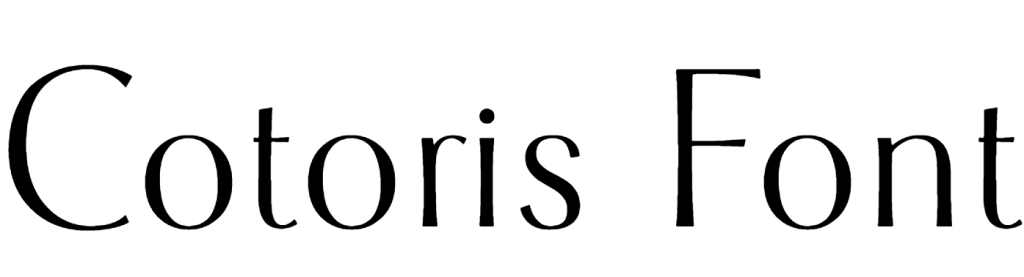 Cotoris Font