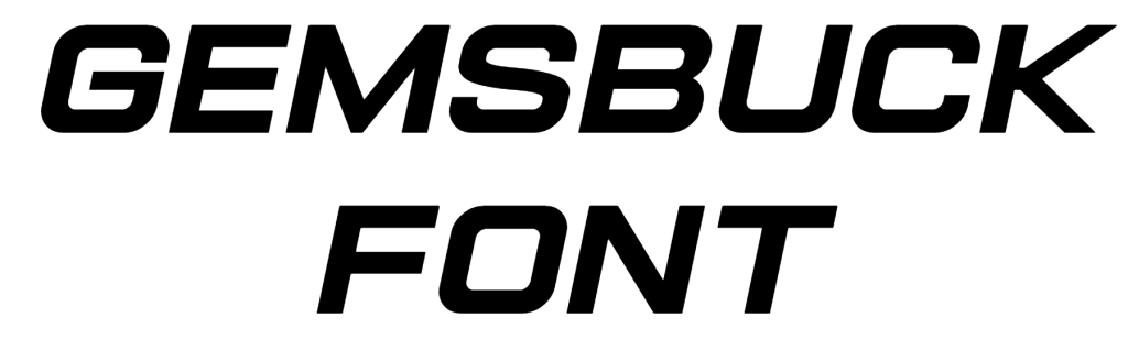 Gemsbuck Font