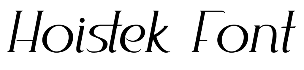 Hoistek Font Download