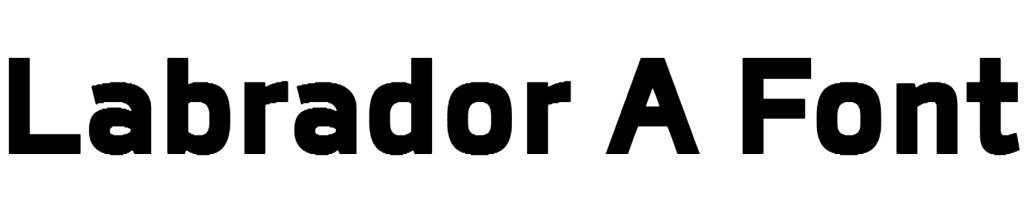Labrador A Font