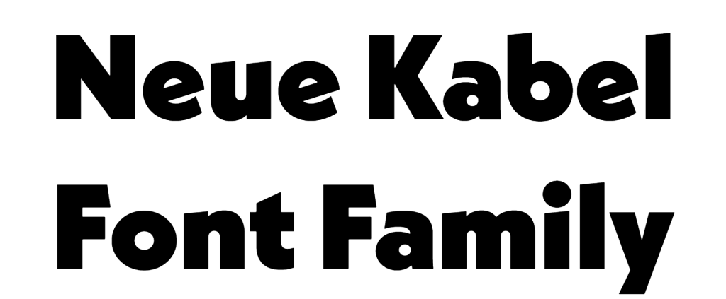 Neue Kabel Font
