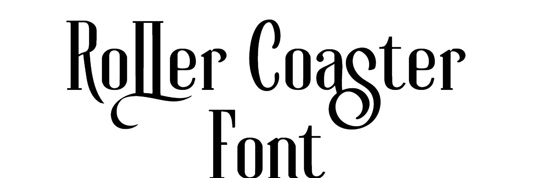 Roller Coaster Font
