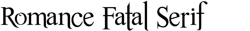 Romance Fatal Serif font style download