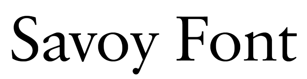 Savoy Font