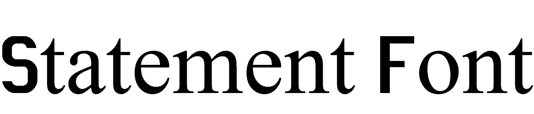 Statement Font