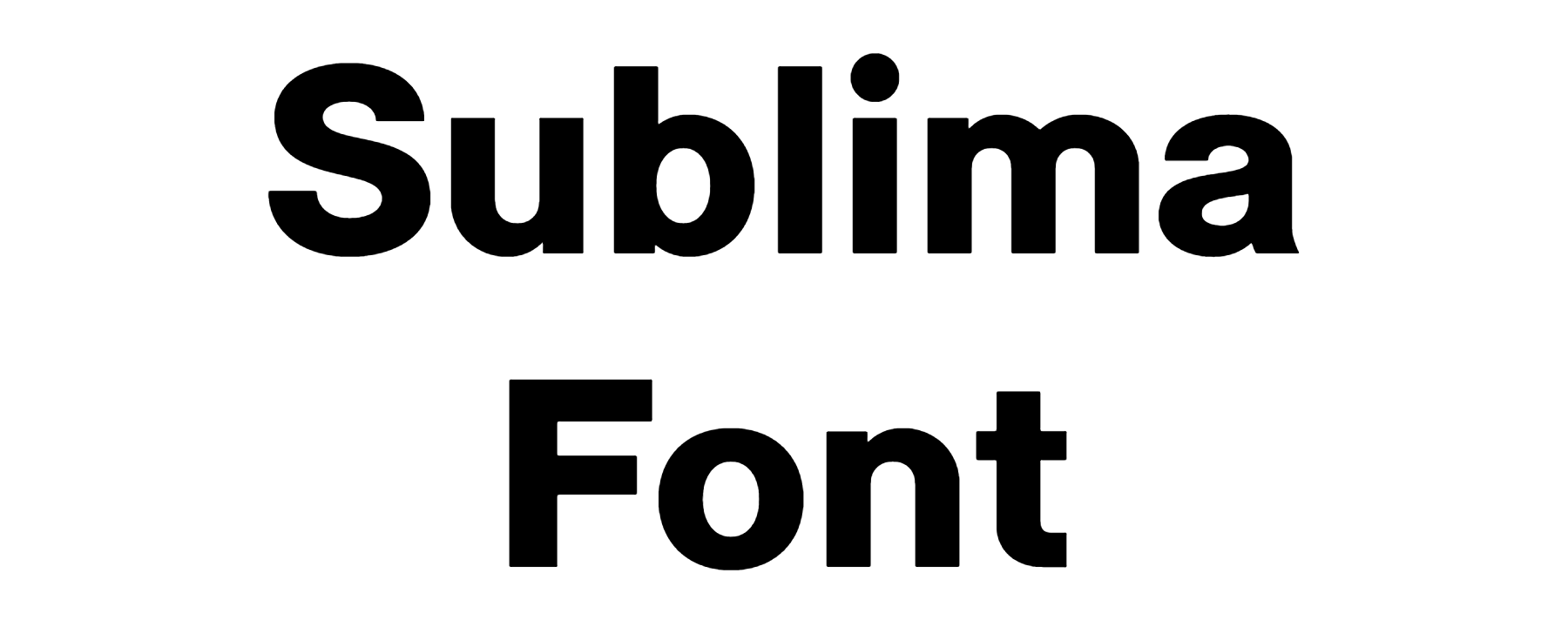 Sublima Font