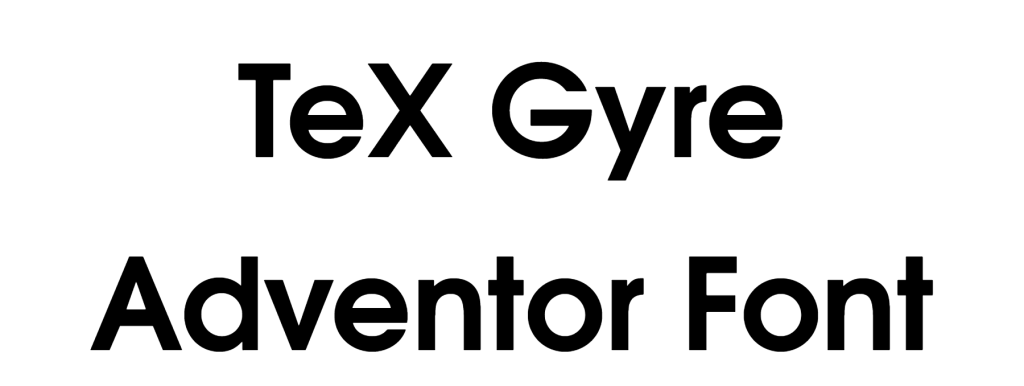 TeX Gyre Adventor Font