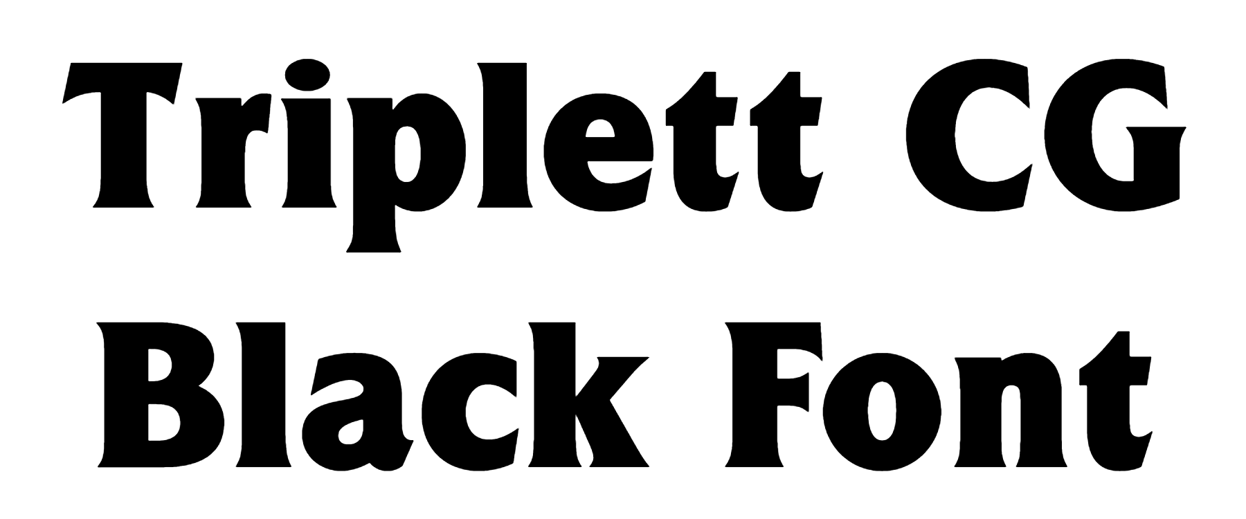 Triplett CG Black Font