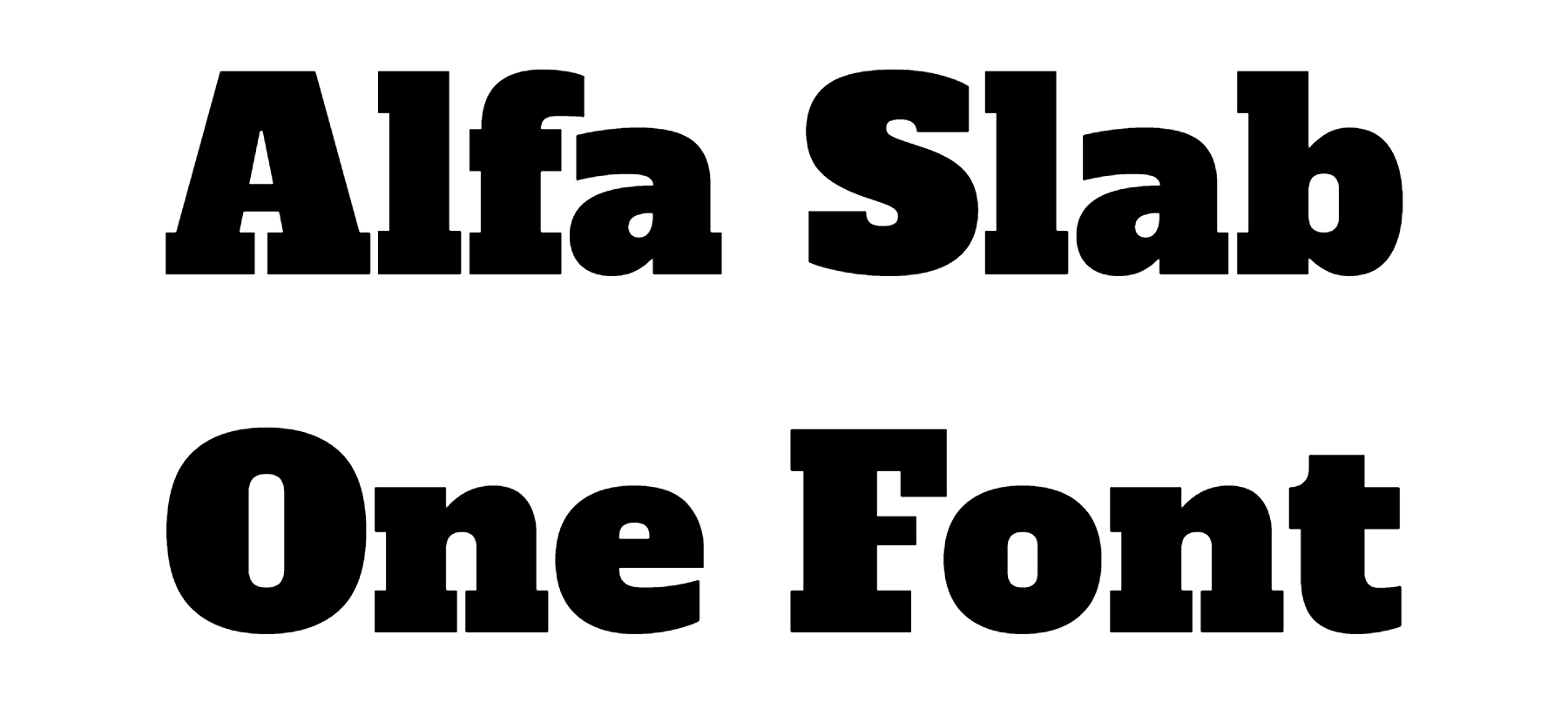 Alfa Slab One Font Download