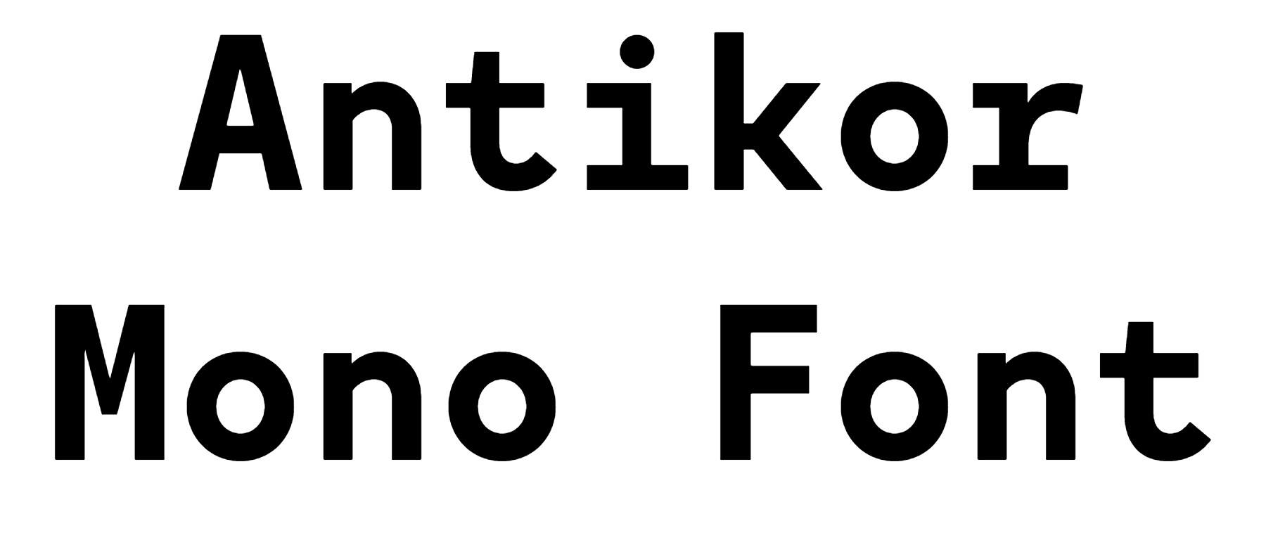 Antikor Mono Font Download