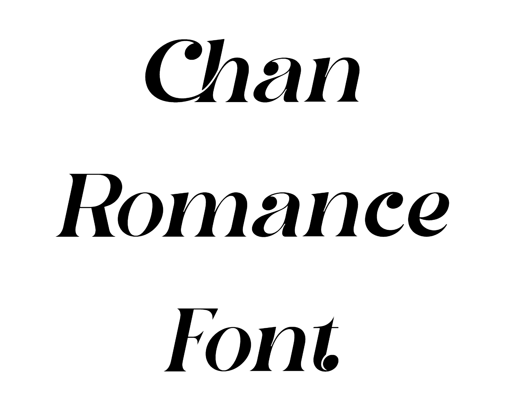 Chan Romance Font Download