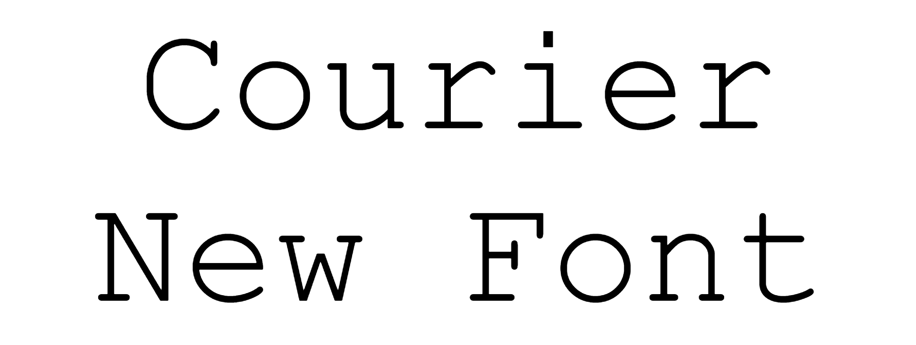 Courier New Font Download