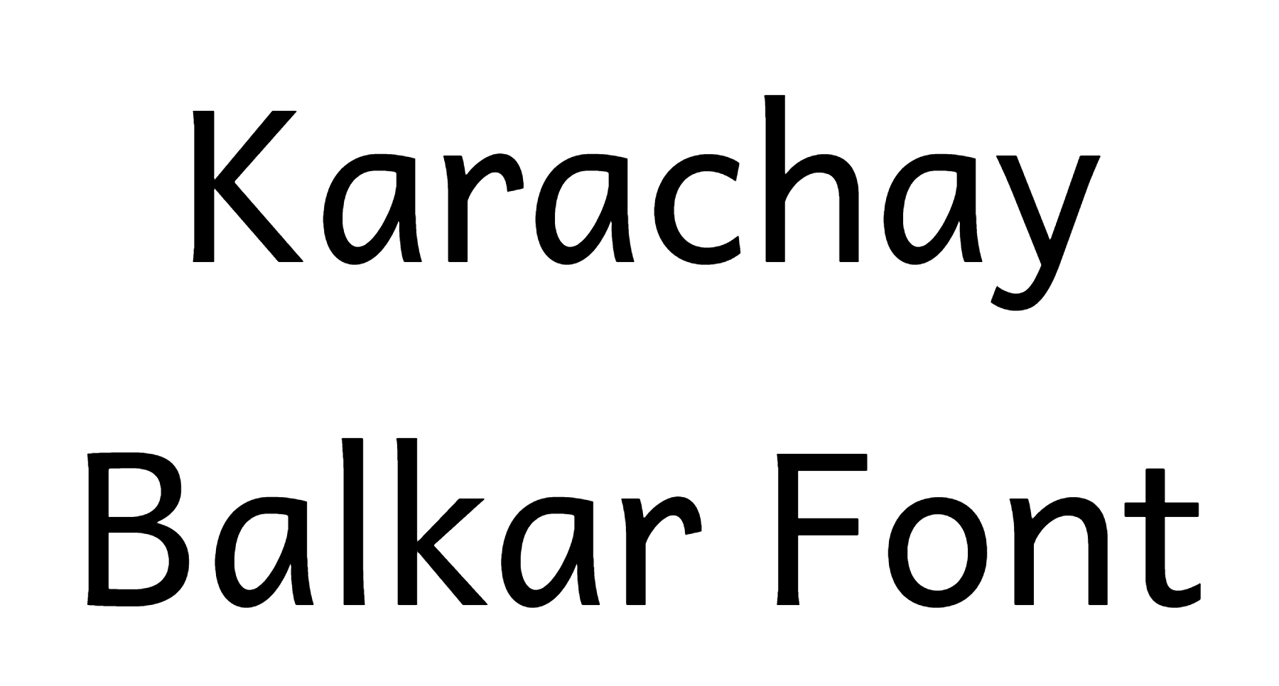 Karachay Balkar Font Download
