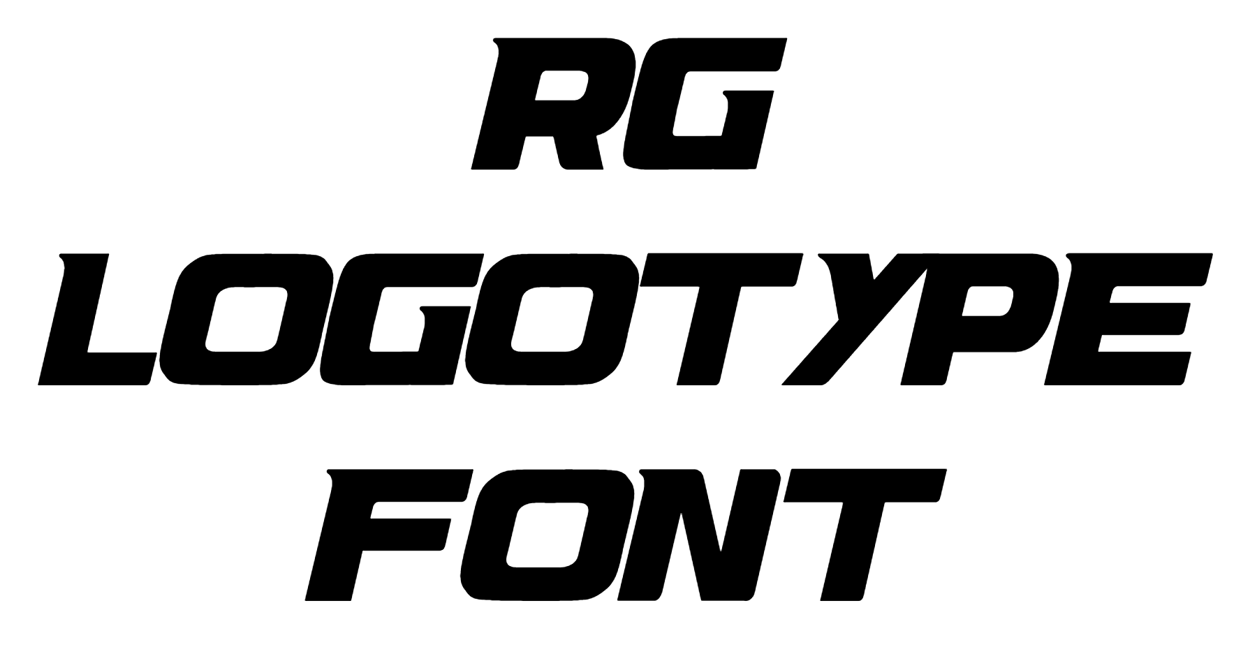 RG LogoType Font Download