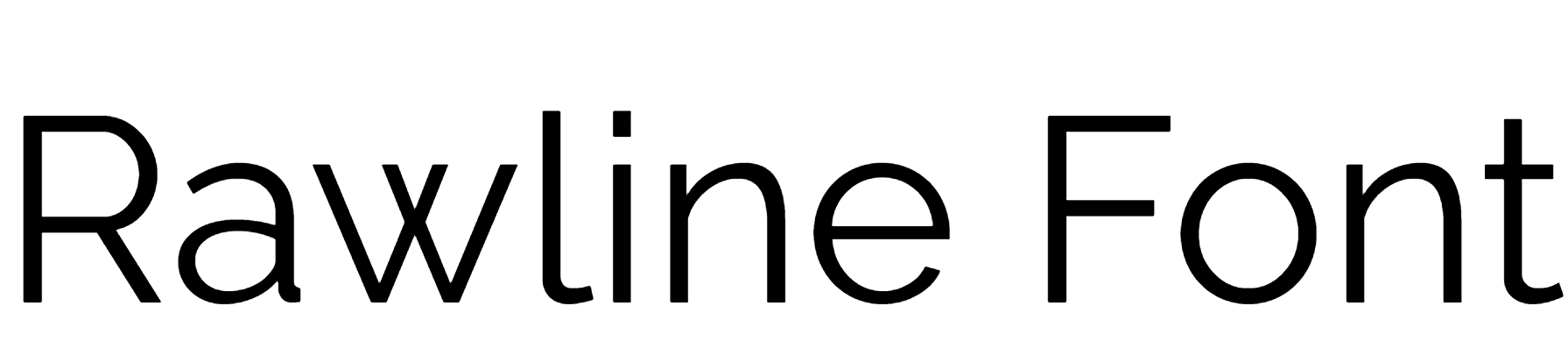 Rawline Font Download