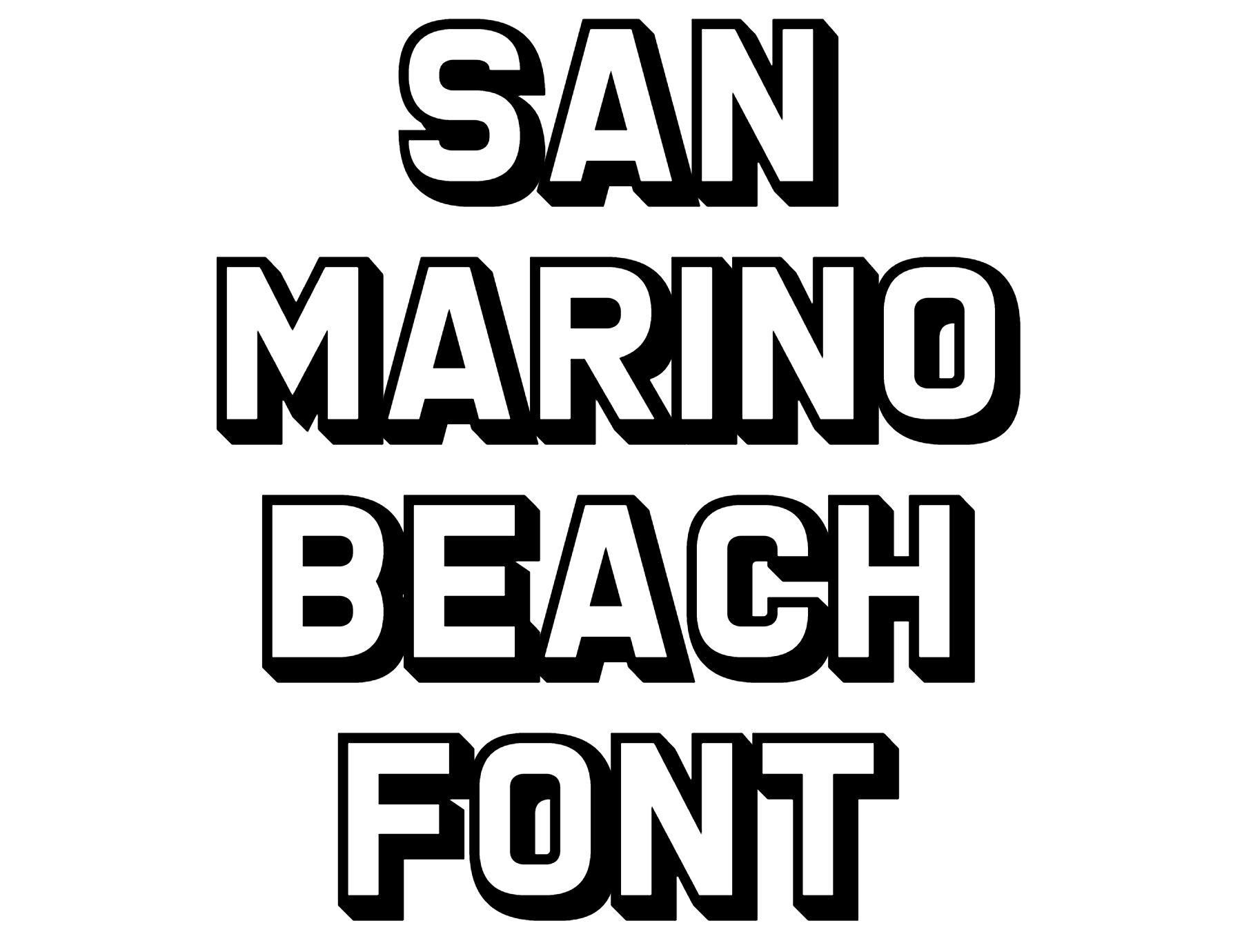 San Marino Beach Font Download