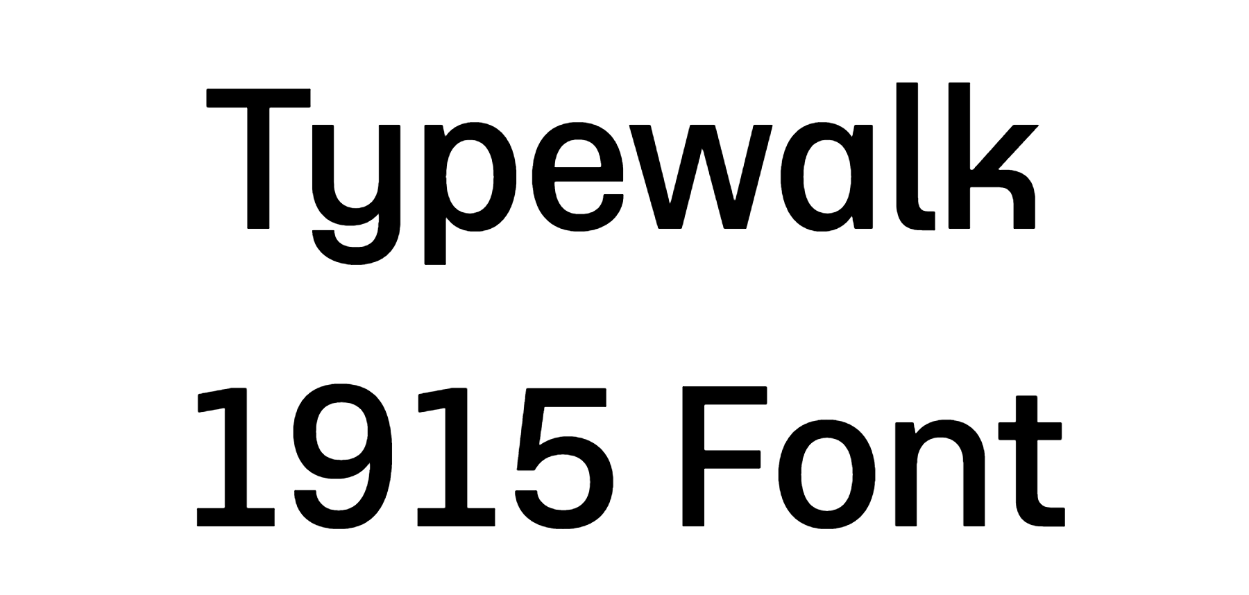 Typewalk 1915 Font Download