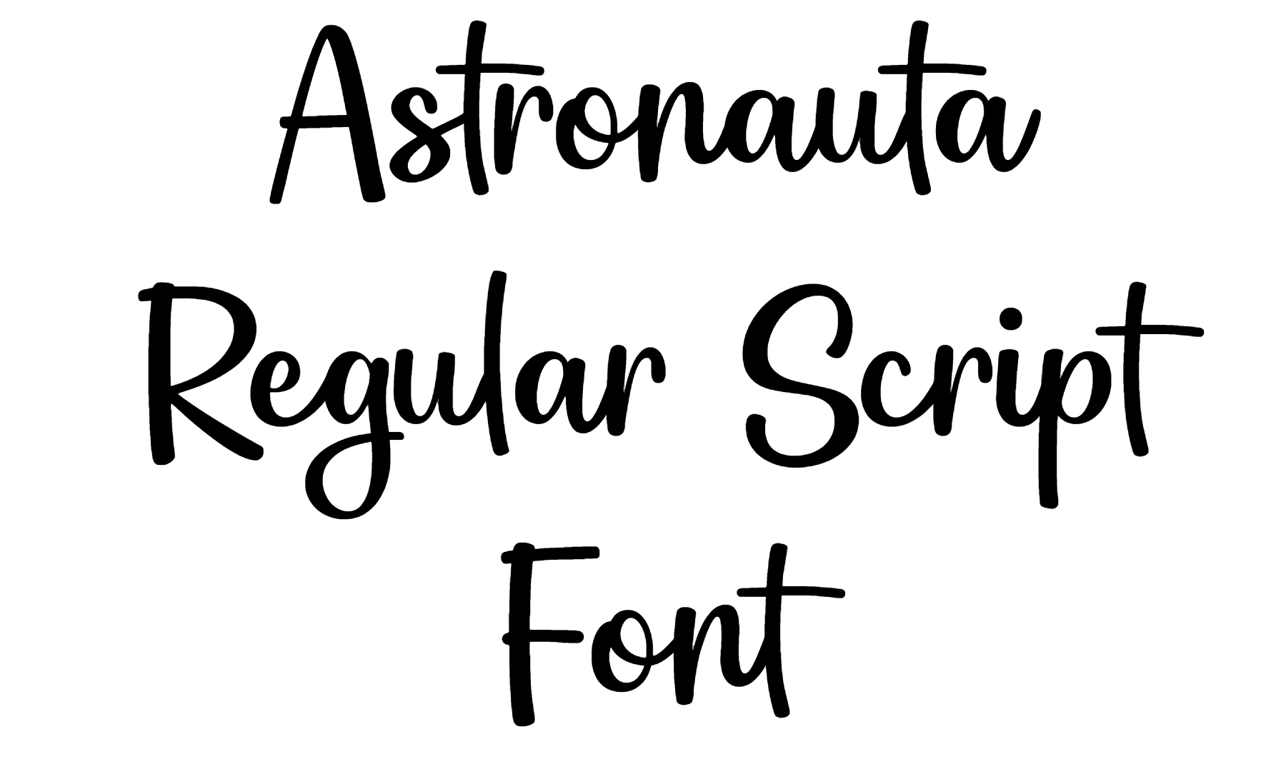 Astronauta Regular Script Font Download