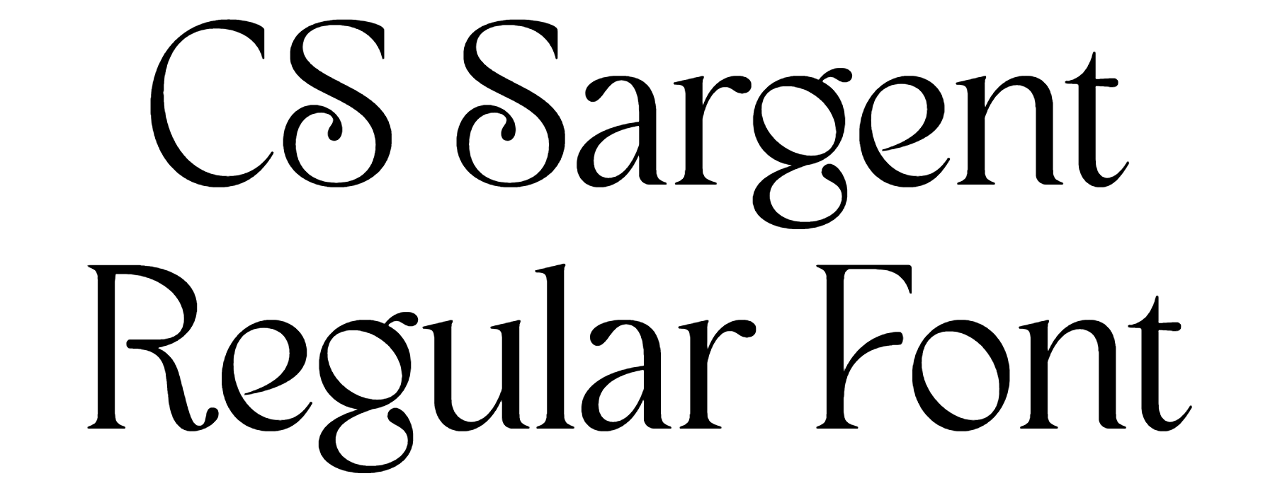 CS Sargent Regular Font Download