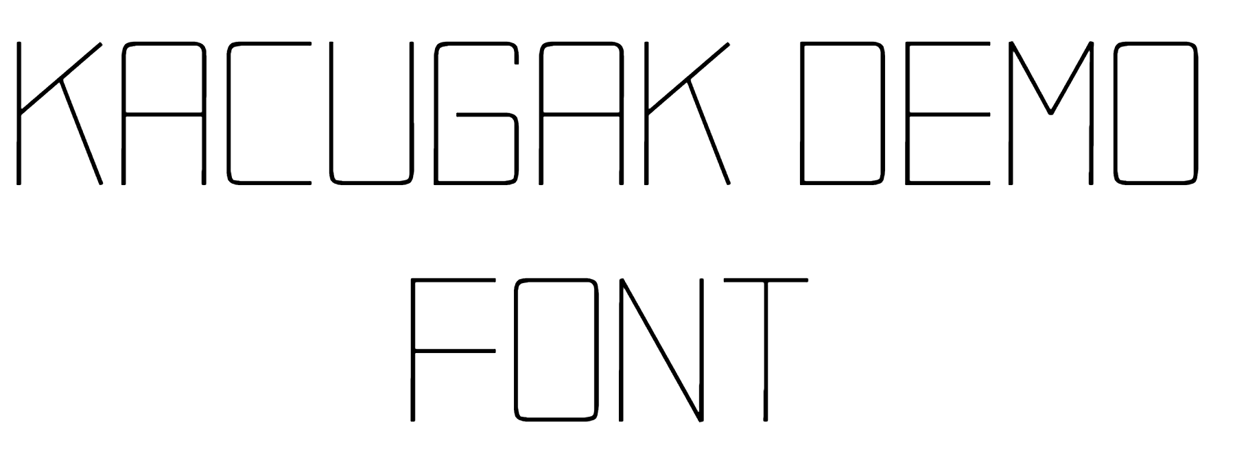Kacugak Demo Font Download