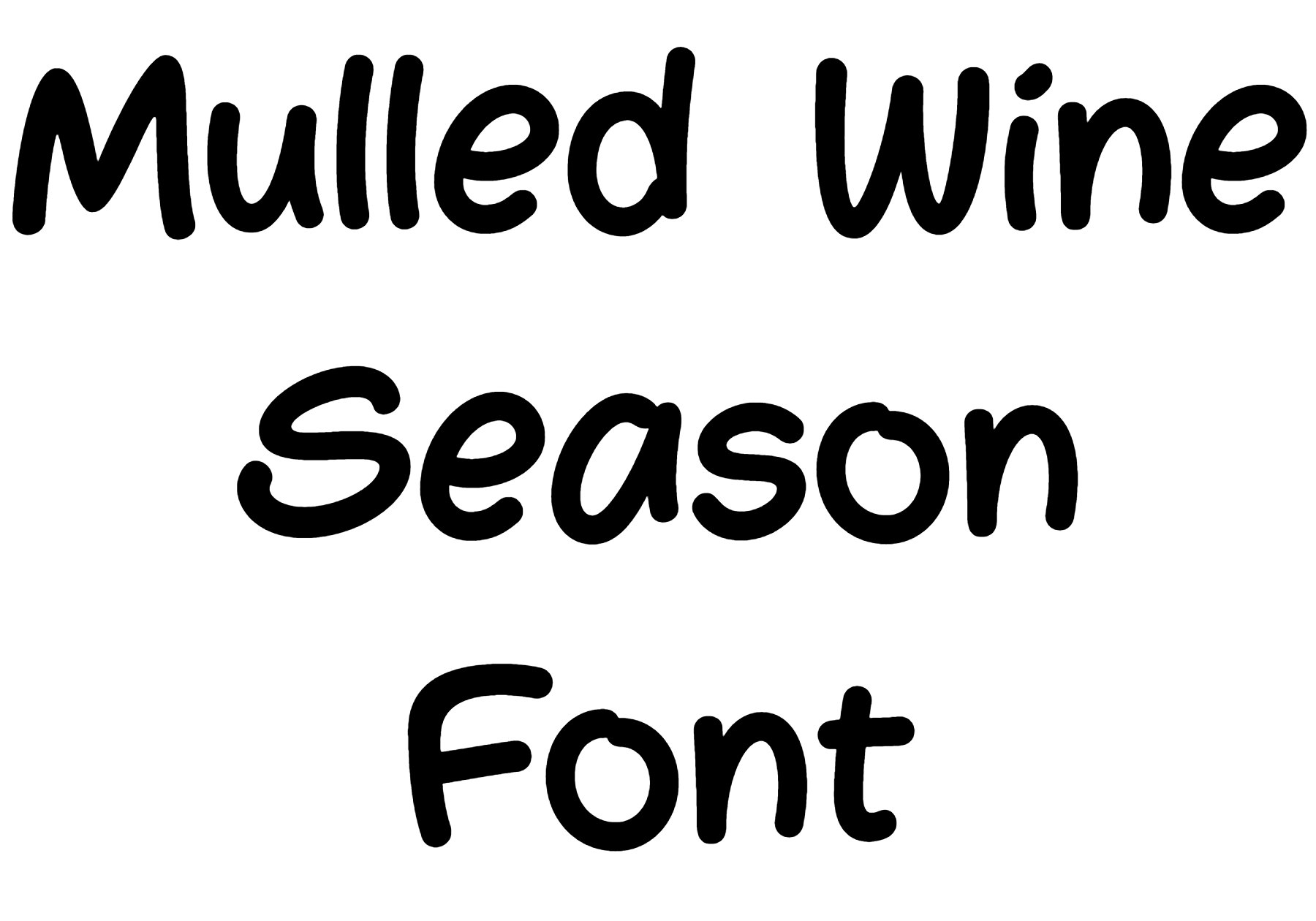 Mulled Wine Season Font Download