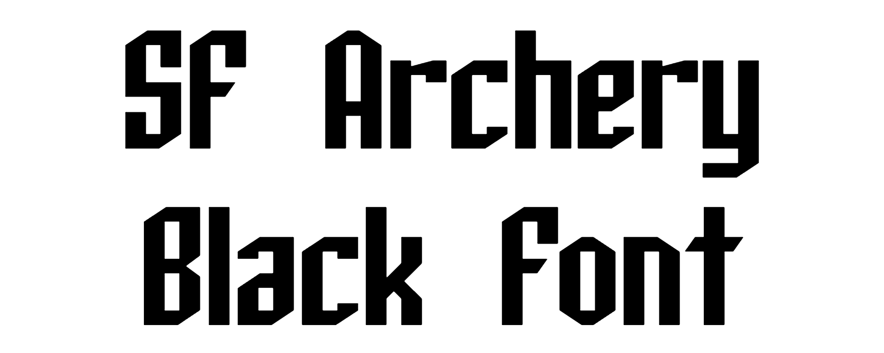 SF Archery Black Font Download
