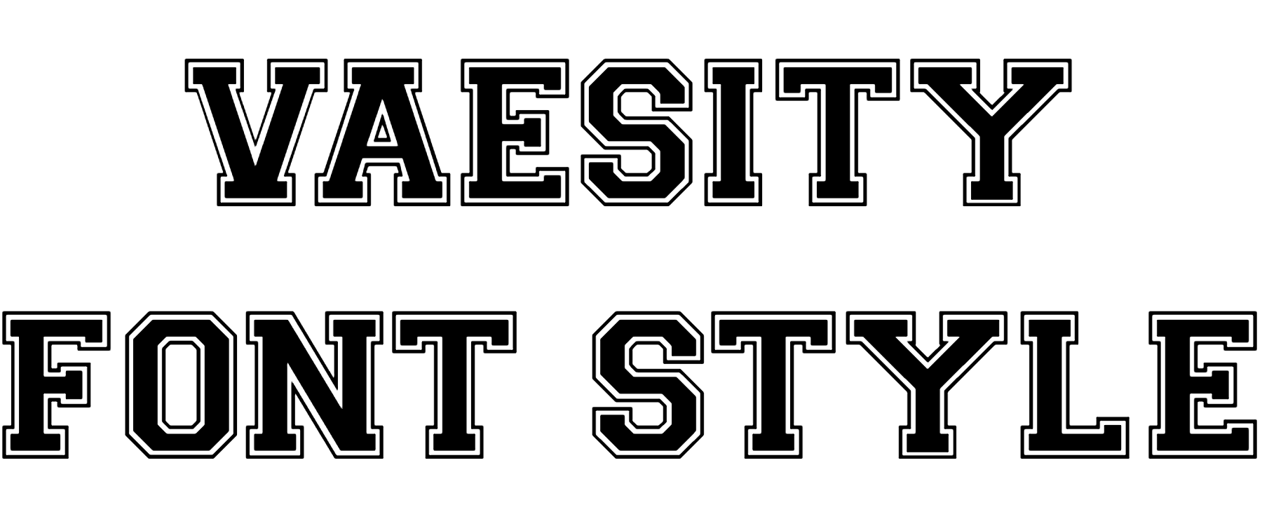 VARSITY FONT STYLE Download