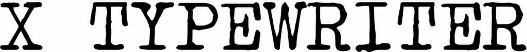 X Typewriter font