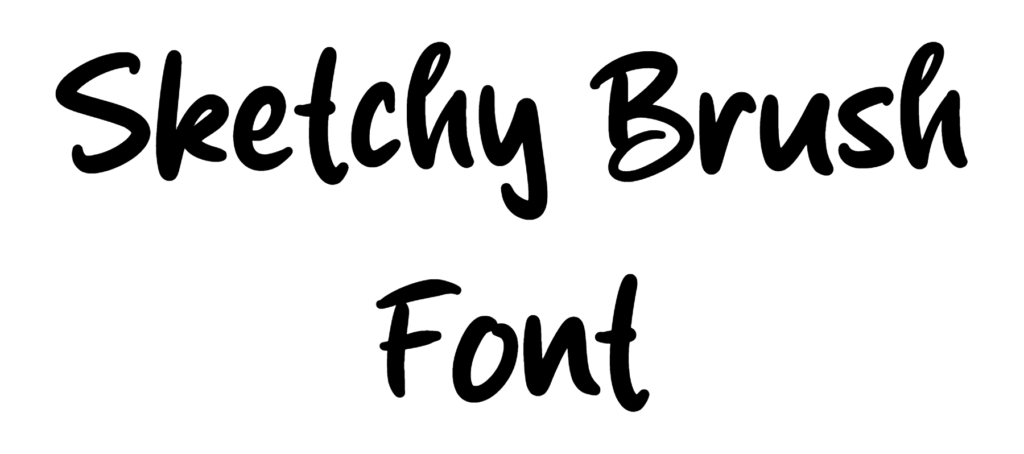 Sketchy Brush Font Download