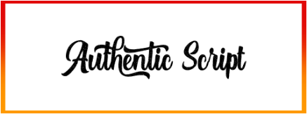 Authentic Script Font free download