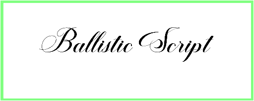 Ballistic Script Font free download