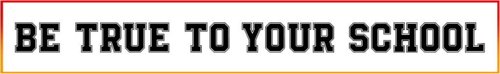 Be True To Your School Font free download