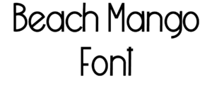 Beach Mango Font Download