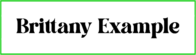 Brittany Example Font free Download