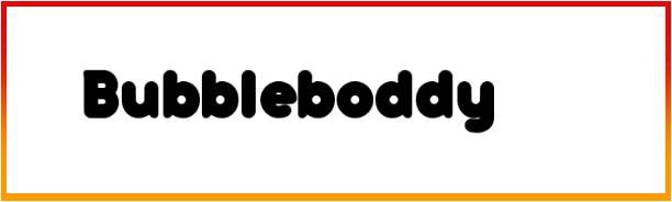 Bubbleboddy Font free download