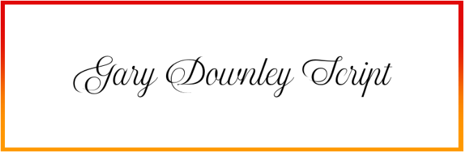 Gary Downley Script Font free download