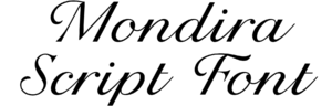 Mondira Script Font Download