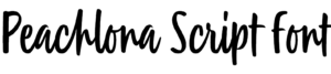 Peachlona Script Font Download