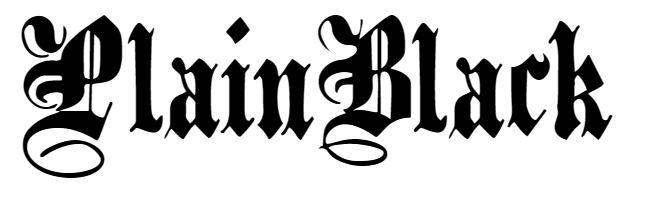 Plain Black Font free download