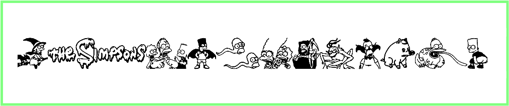 Simpsons Treehouse of Horror Font free download